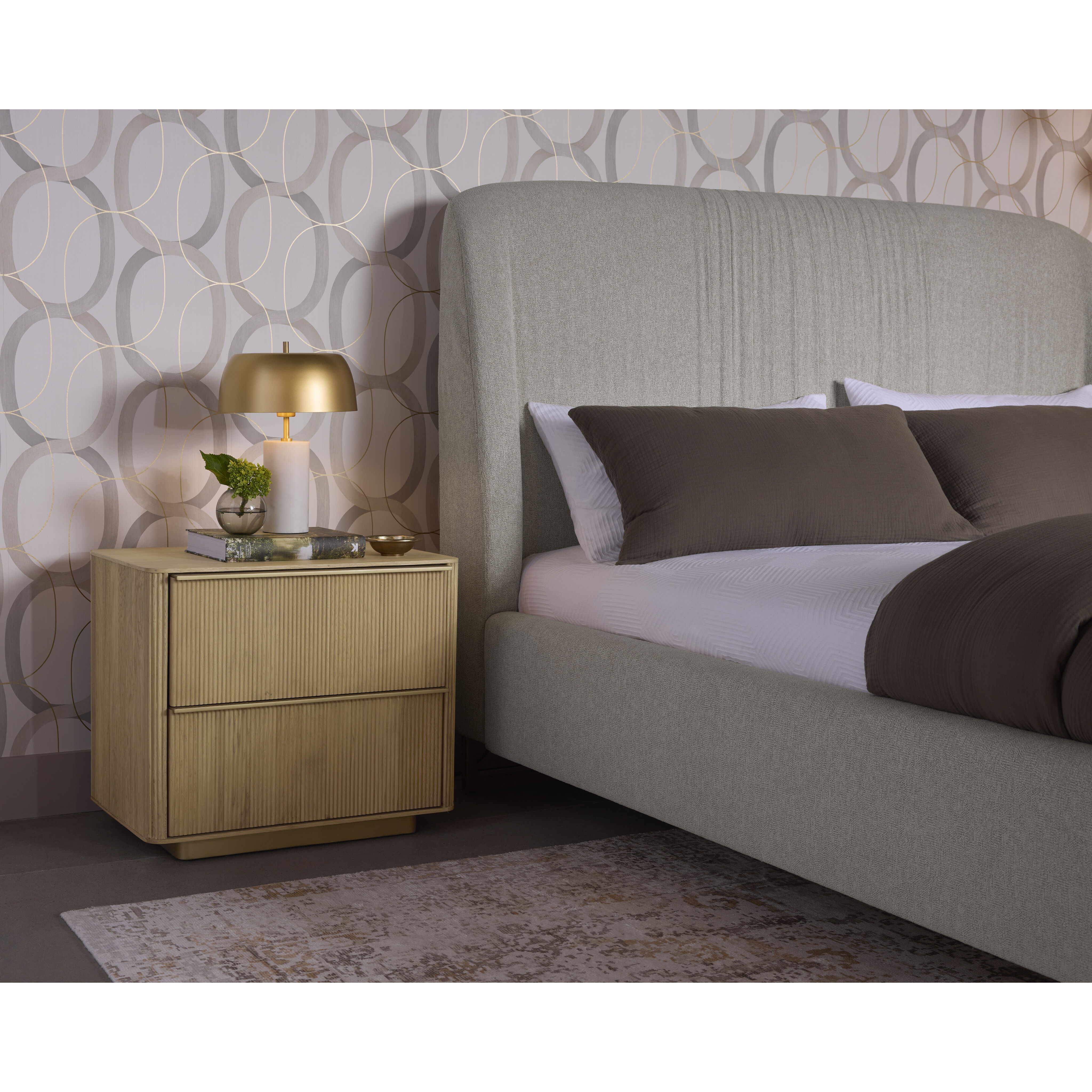 Kalla 28 X 24.25 inch Rustic Oak Night Stand